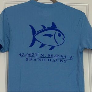 Southern Tide Blue Graphic Tee